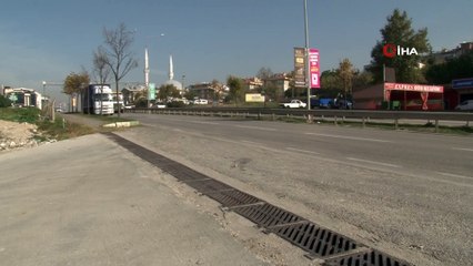 Kör noktaya denk gelen araç metrelerce böyle sürüklendi