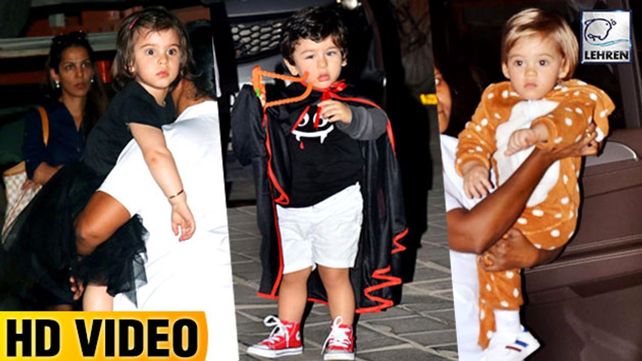 Taimur, Yash And Roohi Wears Spooky Costumes For Ahil Sharma's Halloween Bash
