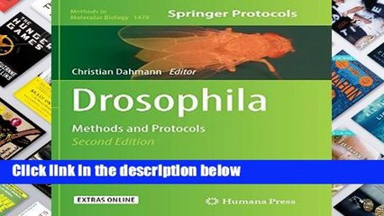 F.R.E.E [D.O.W.N.L.O.A.D] Drosophila: Methods and Protocols (Methods in Molecular Biology)