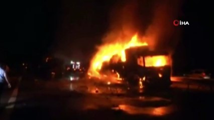 Tırın dorsesinde yanan 'beyaz kan hücresi' denilen 'lökosit'ler imha edilecek