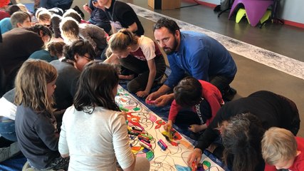 Festival Festi’Mômes: atelier fresque avec Hugo Duras