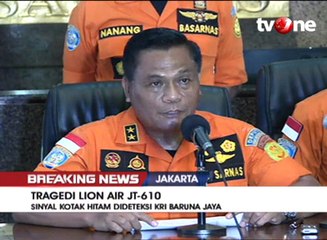 Sinyal Kotak Hitam Dideteksi 400 Meter dari Jatuhnya Pesawat