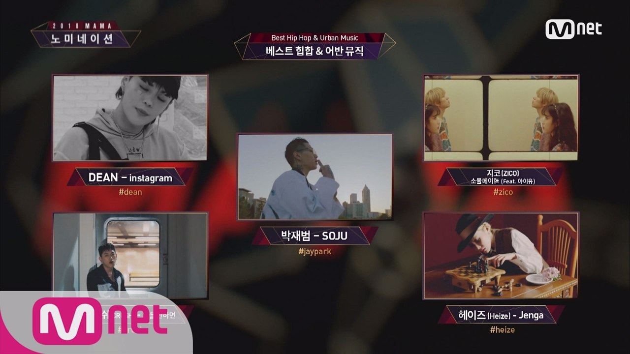[2018 MAMA] Best Band Performance/HipHop & Urban Music Nominees