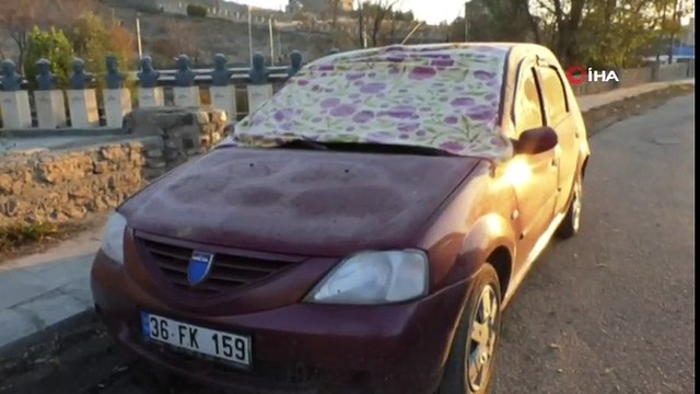 Soğuk Hava Araçların Camlarını Dondurdu