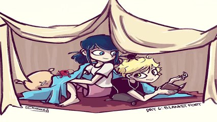 FLUFF CHALLENGE DAYS PART 2 (Miraculous Ladybug Comics Chat Noir)