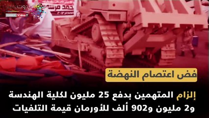 شاهد في دقيقة.. القصاص في 7 دعاوى مرتبطة باعتصام "الإخوان" الإرهابية