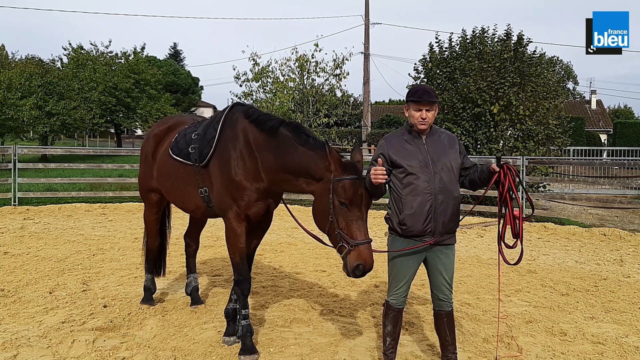 Eric Guesdon (coach et prof d’équitation) et Thalassa (11 ans)