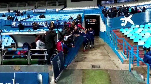 Entrenamiento a puerta abierta del Real Zaragoza (01/11/2018)