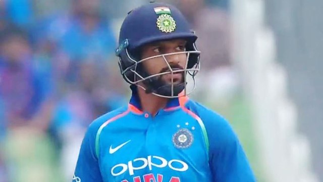 India VS West Indies 5th ODI: Shikhar Dhawan out for 6 by Oshane Thomas | वनइंडिया हिंदी