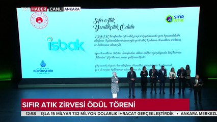 TRT'ye "Sıfır Atık Medya Ödülü" verildi