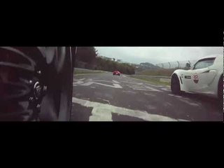 Jethro Bovingdon races the Jaguar XKR 75 at the Nurburgring (2010)