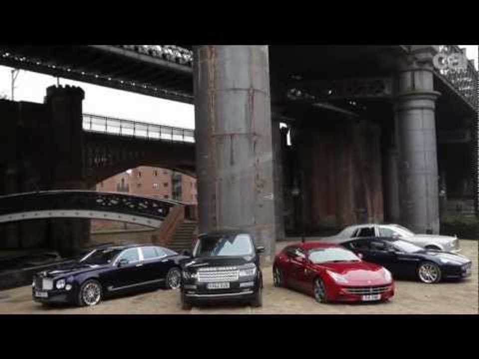 Range Rover vs Ferrari FF vs Rolls Phantom vs Bentley Mulsanne vs Aston Rapide