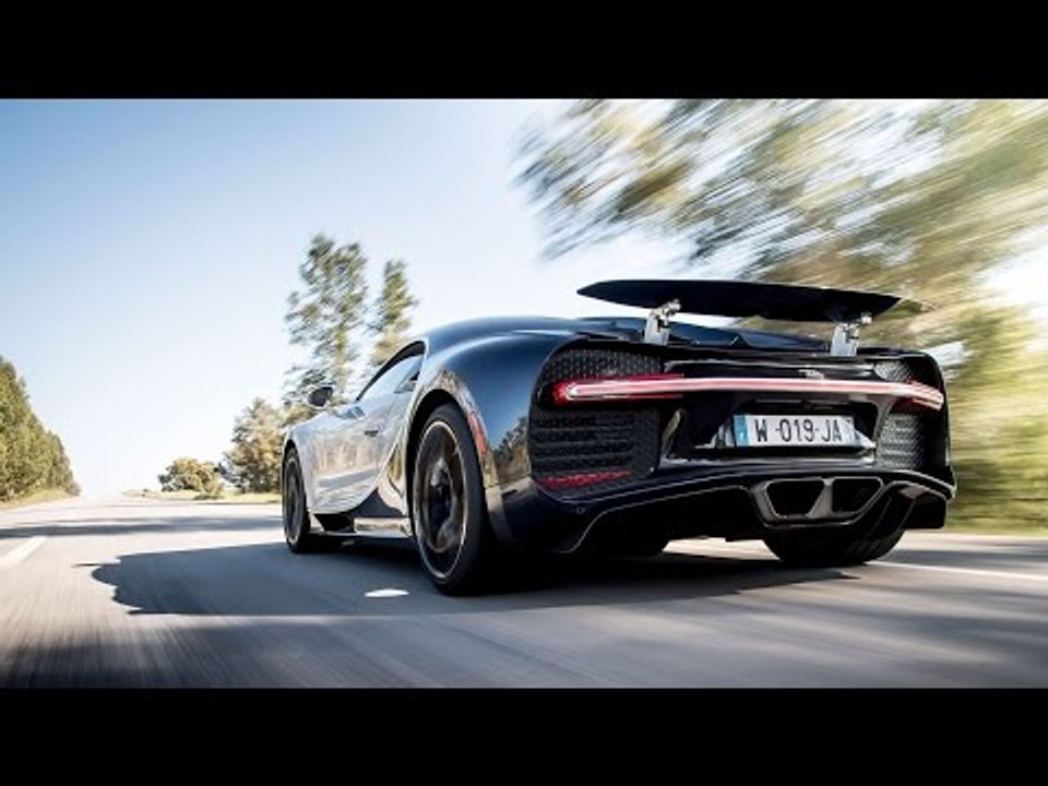 Bugatti Chiron hypercar driven