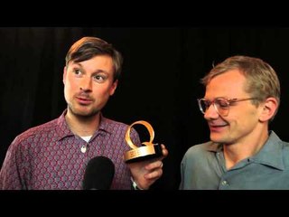 Django Django speak after winning Best New Act at the 2012 Q Awards