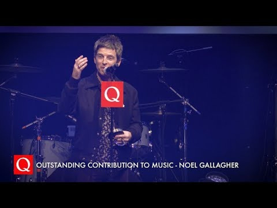 Bono Presents Noel Gallagher with the Outstanding Contribution To Music Award #QAwards