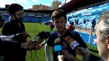 Marc Gual analiza la actualidad del Real Zaragoza tras el entrenamiento a puerta abierta (01/11/2018)