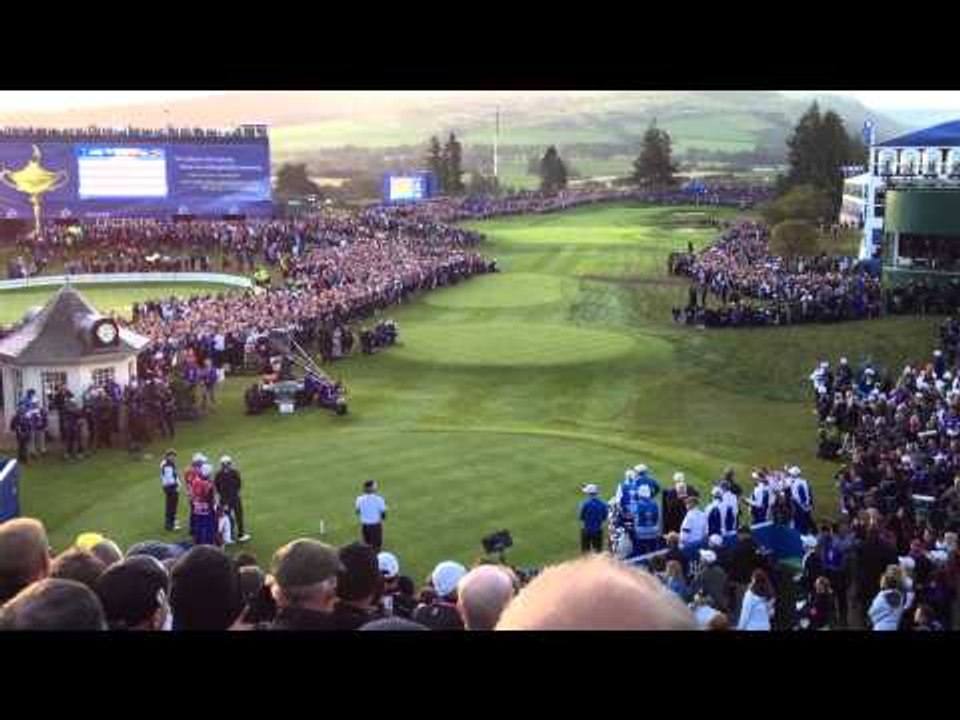 The opening tee shots of the 2014 Ryder Cup - Rose, Stenson, Watson, Simpson - Today's Golfer