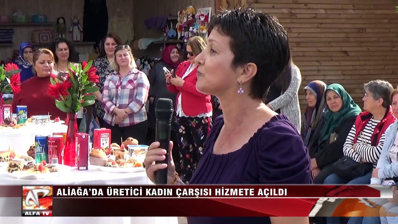 Aliağa’da Üretici Kadın Çarşısı Hizmete Açıldı