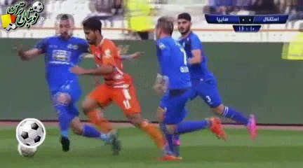 گل اول بازی استقلال و سایپا