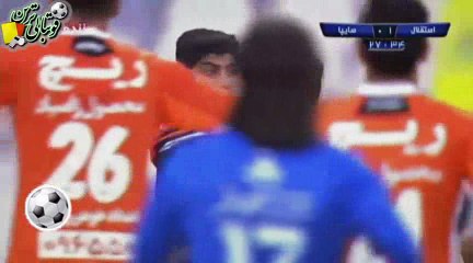 گل دوم بازی استقلال و سایپا