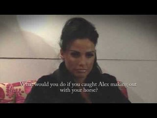 Katie Price wasn't very pleased to see us yesterday...