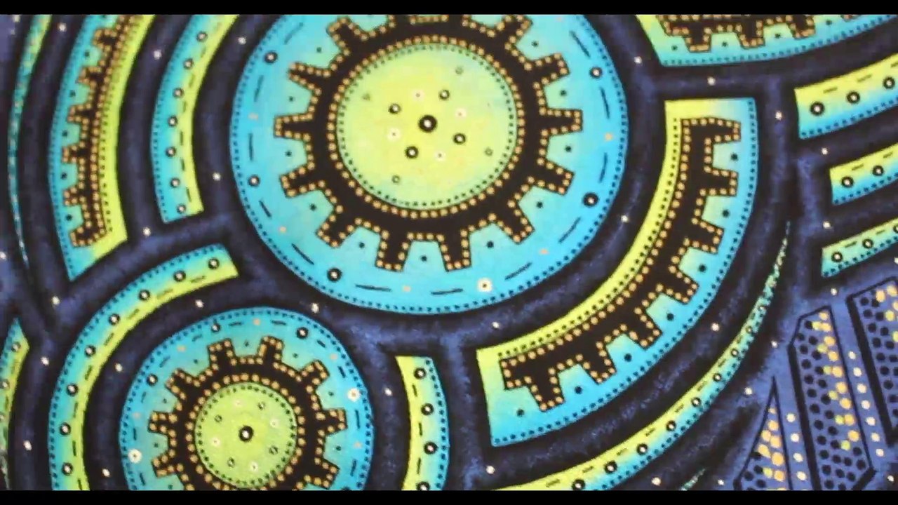 œuvre d'art contemporaine : Cycle iridescent.