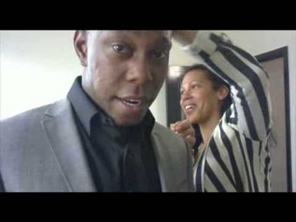 Watch heat sweep Dizzee Rascal off his feet. Literally!