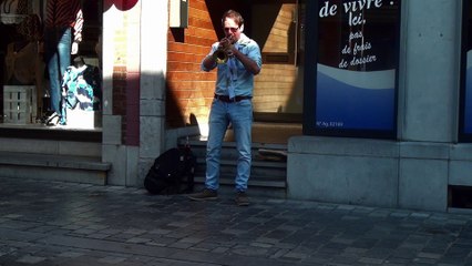 Animation trompettiste en Belgique par francois-dupont.be
