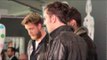 Mumford & Sons drunk at the Brit Awards 2013 Winner's Conference hugging giant statues