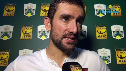 Rolex Paris Masters 2018 - Marin Cilic : "Je suis en pleine  confiance en ce moment"