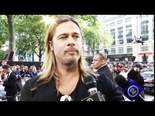 Brad admits to being optimistic regarding end of world World War Z Premeire