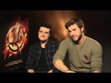 Liam Hemsworth and Josh Hutcherson Hunger Games