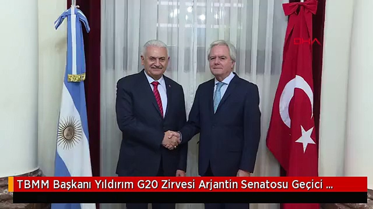 TBMM Başkanı Yıldırım G20 Zirvesi Arjantin Senatosu Geçici Başkanı ile Görüştü