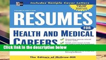 [P.D.F] Resumes for Health and Medical Careers (McGraw-Hill Professional Resumes) [P.D.F]