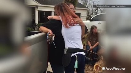 'Fruit Lady' joins Cajun Navy to help Michael victims recover