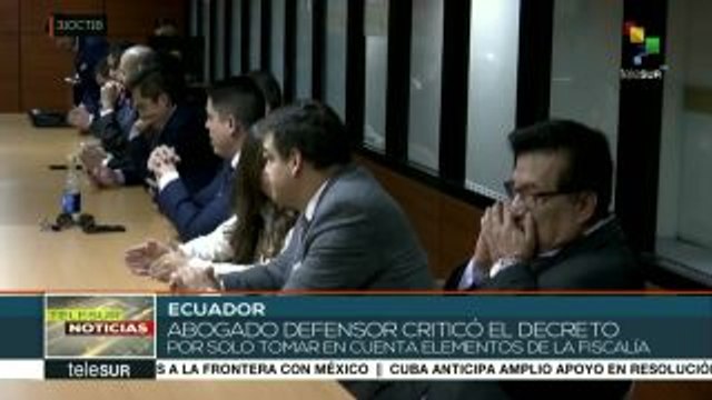 Ecuador: dictan prisión preventiva para 5 exfuncionarios de Correa