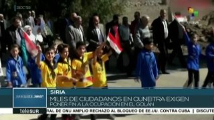 Sirios inician huelga en Altos del Golán ocupado por Israel