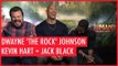 Dwayne 'The Rock' Johnson shows off his pecs to Kevin Hart and Jack Black  in Hilarious interview!
