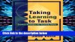 [P.D.F] Taking Learning to Task: Creative Strategies for Teaching Adults (Higher Education)