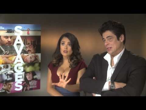 Salma Hayek And Benicio Del Toro Savages DVD Interview | Empire Magazine