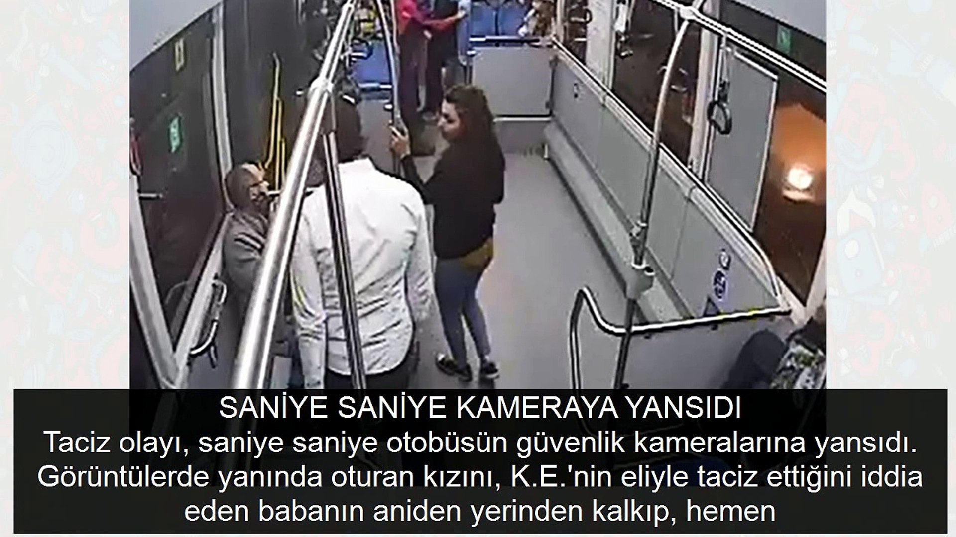 Halk otobüsünde küçük kıza taciz anı kameralara yansıdı