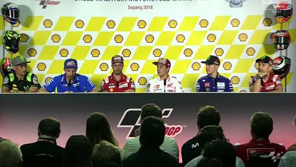CONFERENZA STAMPA MOTOGP SEPANG MALESIA 2018