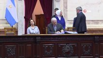 TBMM Başkanı Yıldırım Arjantin Ulusal Kongresi Şeref Defteri'ni İmzaladı