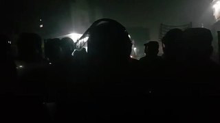 Video of Punjab police giving warning to protesters to leave in 5 minutes
