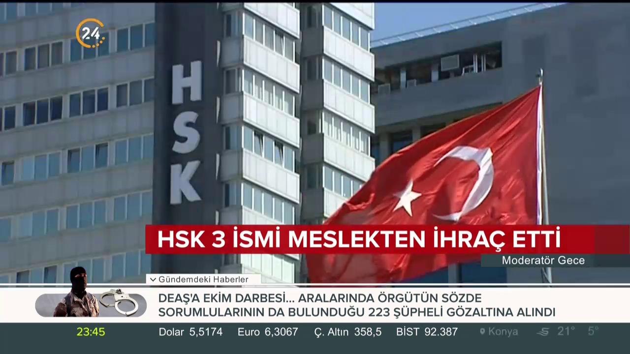 HSK 3 ismi meslekten ihraç etti