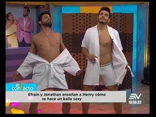 Jonathan Estrada y Efraín Ruales hacen un sexy baile
