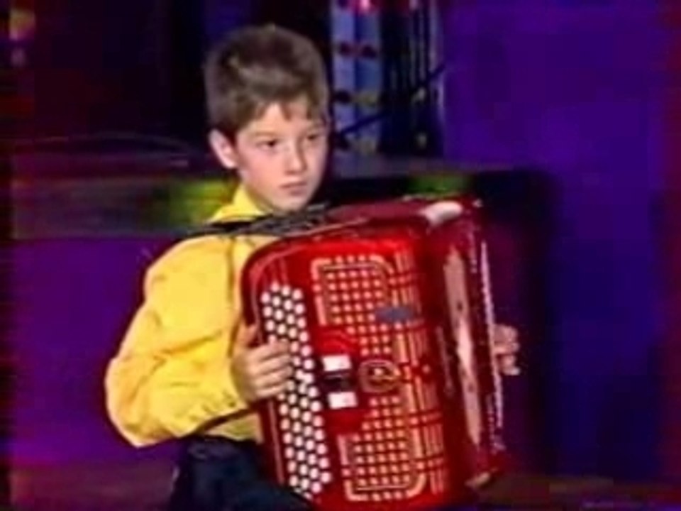 Premier passage télé de Jérôme Dhainaut accordéoniste