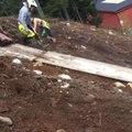 Biker Falls Off Dirt Bike On Ramp Wall and Lands on Feet