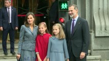 Rey y Princesa de Asturias inician la lectura de la Constitución