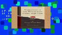 [P.D.F] Narratives of the Witchcraft Cases, 1648-1706 (Classic Reprint) [A.U.D.I.O.B.O.O.K]
